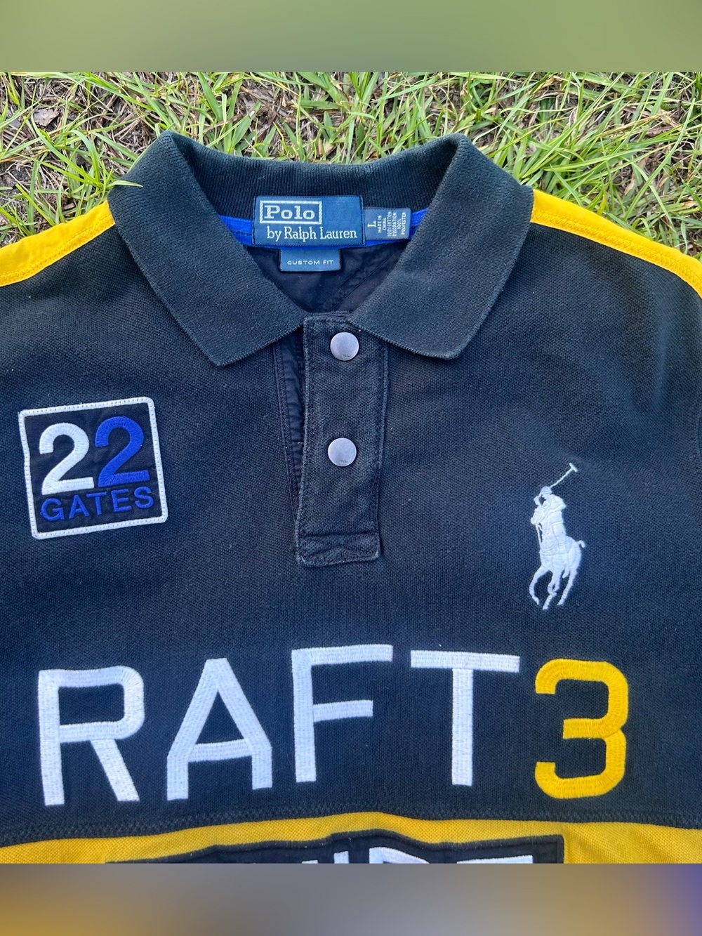 Polo Raft Guide Rugby Shirt Whitewater Slalom Rafting - Picture 3 of 4